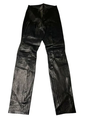 Leggings marca J Edita 100 % cuero cordero en negro Foto 1 de 4