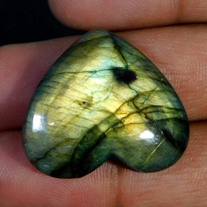 40,50 quilates. Piedra preciosa suelta corazón labradorita poder milagroso natural cabujón - Imagen 1 de 3