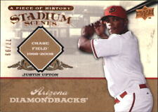 2008 UD A Piece of History Stadium Scenes Copper Card #SS2 Justin Upton/99