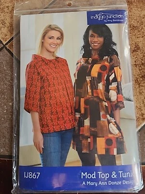 Indygo Junction IJ867 Mod Top And Tunic Sewing Pattern - Image 1 of 2