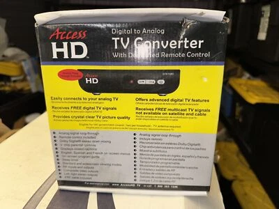 Access HD DTA1050 Digital To Analog TV Converter Box with Remote Control - Image 1 of 4