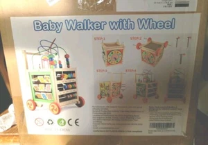 Nuevo cubo de actividad para andador de bebé con ruedas - Imagen 1 de 2
