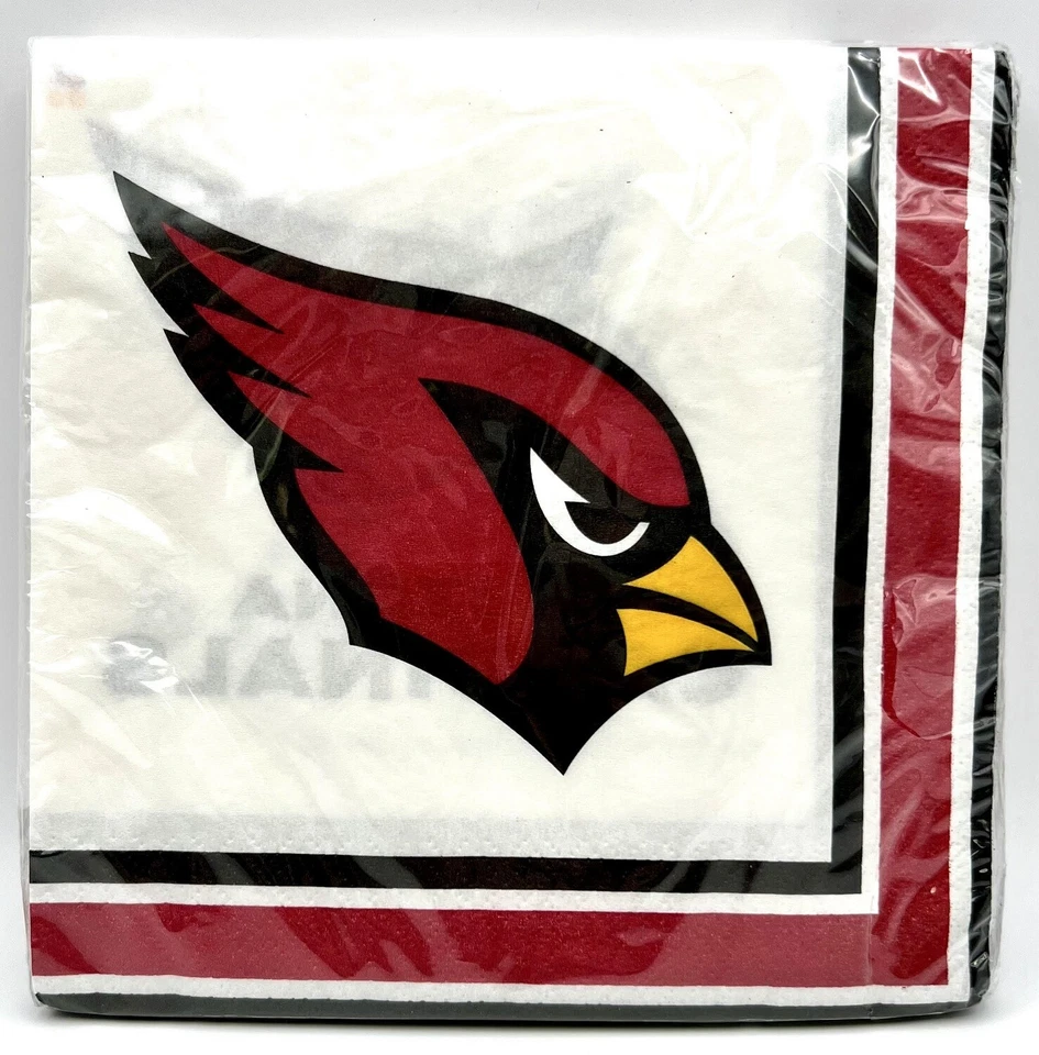 Бумажные салфетки для обеда и банкета Arizona Cardinals NFL Pro Football Sports - Изображение 1 из 1