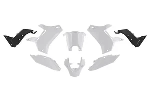 Set Plastic Fairings Rtech T7 Revolution Yamaha Keep 700 2019-2024 Black White - Picture 1 of 5