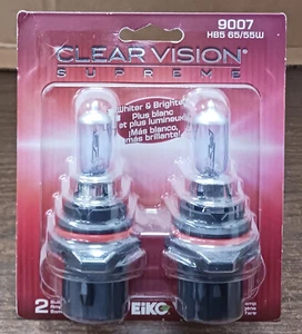 Eiko Clearvision Supreme Halogen Headlamp 9007 HB5 55/65W ***2 PACK*** - Picture 1 of 3