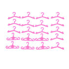 20 pcslot rosa Kleiderb&#252;gel Kleidung Accessoires f&#252;r Barbie Puppenspielzeug