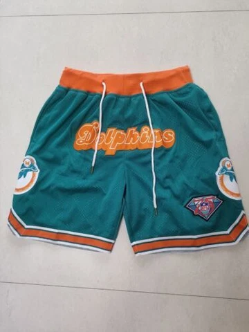 hip hop Miami Dolphins Green football Basketball Shorts stitched size S-3XL Cover
