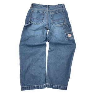 Vintage Y2K Gap Jeans Boys 10 Carpenter Baggy Skate Denim 2000s Youth 27x24 - Picture 1 of 15