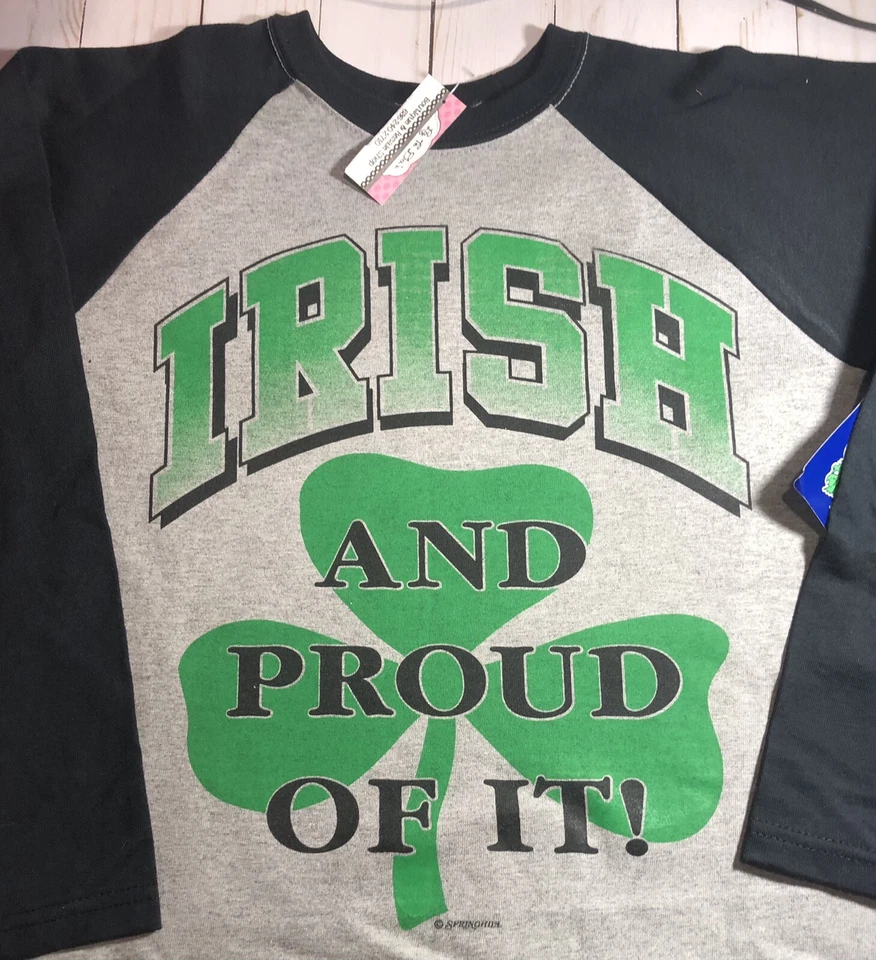 Camiseta de béisbol juvenil irlandesa y orgullosa talla 6/7 - Día de San Patricio juvenil Foto 1 de 1
