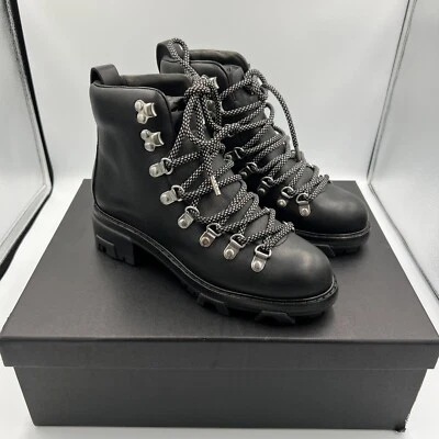 Botas al tobillo con cordones Rag & Bone para mujer negras en Vermont Shiloh excursionista talla 36,5 Foto 1 de 4