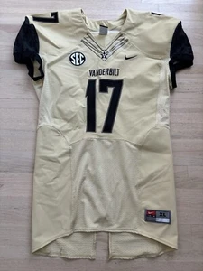 Nike Vanderbilt Commodores Game Used / Worn Gold Football Jersey #17 XL WOW! - Bild 1 von 10
