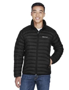 Corona X Marmot Tullus Ripstop Puffer Jacket Coat Mens M Black 600 Duck Down - Picture 1 of 14