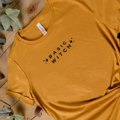 HALLOWEEN TSHIRT Ladies T Shirt | Basic Witch | Halloween Top | Trending Autumn - Image 1 of 4