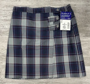 Dennis School Uniforms Dunbar Plaid Pleated Girls Skirt Size H10 1/2 RN12 NEW - Picture 1 of 11