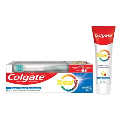 Colgate Total 150 Grams Advanced Health Antibacterial Toothpaste With 12-Hour - Image 1 of 4