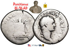 Ancient Roman Empire Coin Silver Denarius  Domitian 81 - 96 AD Authentic #31201