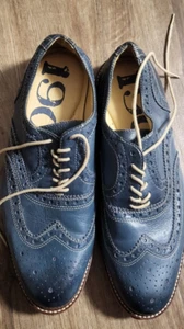Cole Haan 1901 BLUE wing tips leather -size 11 - Picture 1 of 1