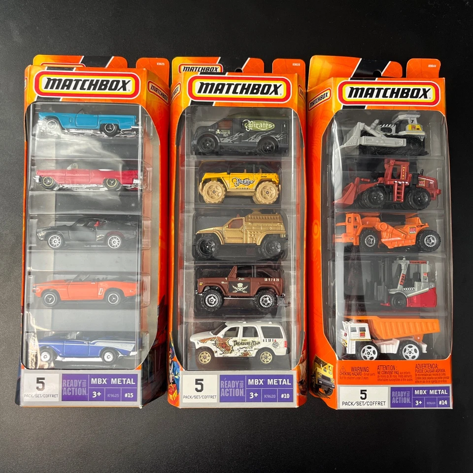 (5) 2007 2008 2009 Matchbox 5 pack ready for action Lot Limited Edition G3 - Image 1 of 2