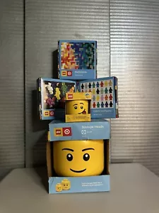 LEGO TARGET EXCLUSIVES 3 Puzzles 1 Large Storage Head And 1 Mini Storage Head - Picture 1 of 1