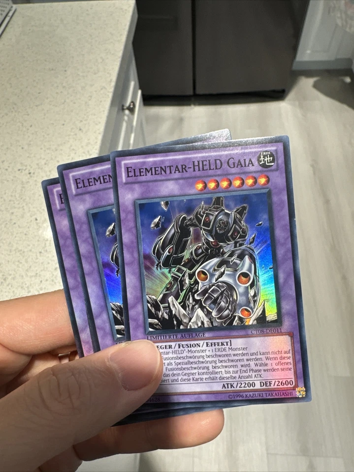 1x GERMAN Yu-Gi-Oh! Elemental Hero Gaia CT08-EN011 Limited Super Rare NM - Image 1 of 1