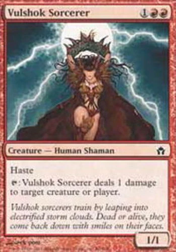 MTG - Vulshok Sorcerer - Fifth Dawn - NM, English Magic FLAT RATE SHIP - Image 1 of 1