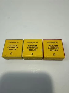 RARE Vintage 8mm Mini Pilgrim Cartoon Titles From Gimbels CT1 CT62 CT61 - Picture 1 of 4
