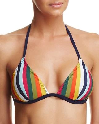  NUEVO Tory Burch Soul Rayas Feliz Halter Traje de Baño Bikini Top XS XSmall Sin Acolchado Foto 1 de 2