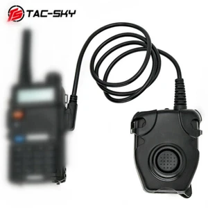 TS TAC-SKY Tactical Headset Walkie-Talkie Tactical Adapter U94 PTT K 2 Pin Stecker - Bild 1 von 9