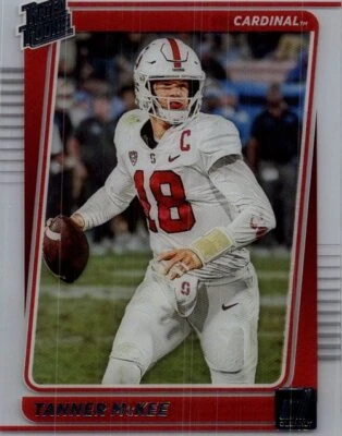2023 Panini Chronicles Draft Picks #48 Tanner McKee Clearly Donruss - Image 1 of 2