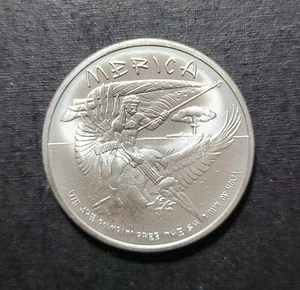 Silver Shield Merica 2015 bu 1 oz .999 Silver Art Round America Free - Imagen 1 de 2