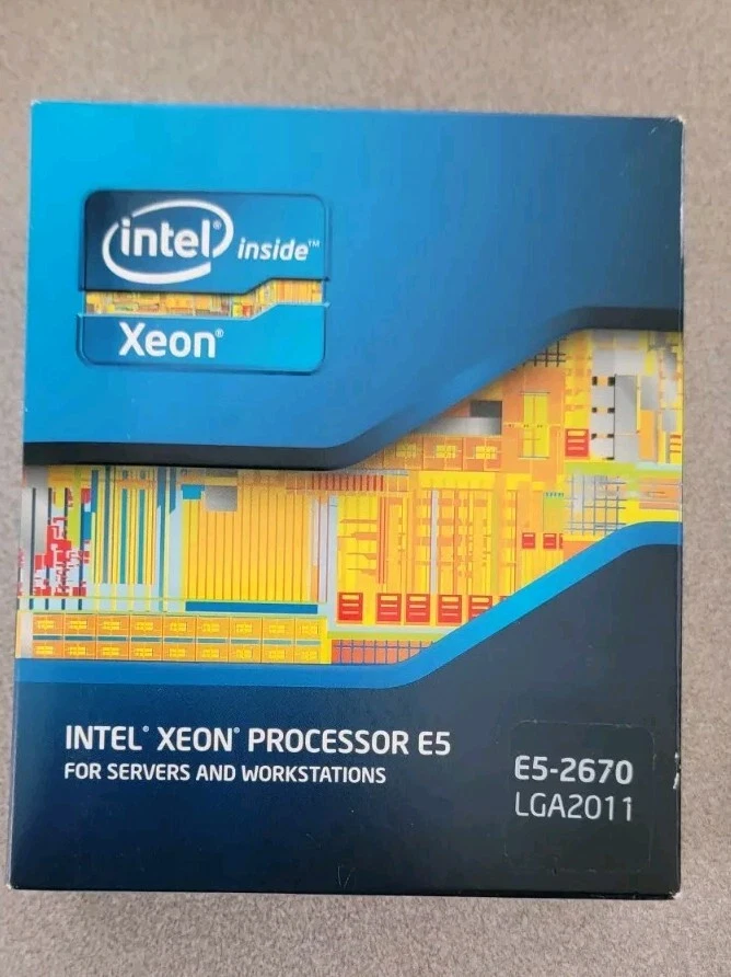 Intel XEON Processor SR0KX E5-2670 20M Cache 2.60 GHz Server Workstations Sealed - Image 1 of 4
