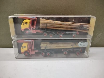 X2 Kibri 10081 Mercedes Benz Jonsereds Log Carrier Truck Lorry 1/87 Scale - Image 1 of 4