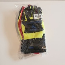 Westchester Protective Ppe Gear Impact Work Gloves, Medium, Green, Black, Red