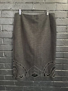 Zac Posen Granite Textured Pencil Skirt - Picture 1 of 2