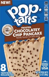 Kellogg’s Frosted Chocolatey Chip Pancake Pop Tarts 8 Count 13.5oz Box - Picture 1 of 7