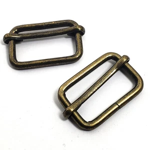 20 Handbag Adjuster Slider Belt Keeper Metal Sliding Bar Buckle Webbing 1.25"x1" - Picture 1 of 5