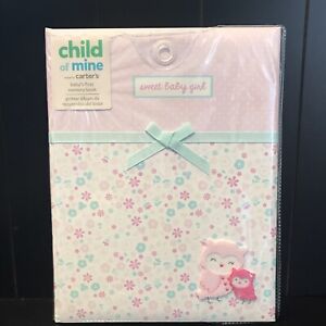 Pink Carter's Child of Mine Sweet Baby Girl First Memory Book Scrapbook Teal Owl