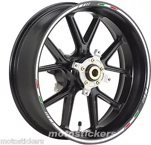 Benelli Tornado 900 - wheel stickers - wheel kit sport model tricolor - Picture 1 of 1