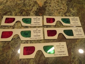 3-D Glasses for the movie Paradisio (1962) Five (5) Pair - Bild 1 von 8
