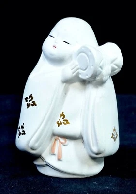 Collect them all! #5 Vintage Japanese Hakata Ningyo Doll Figurine H3.5"  - Image 1 of 4