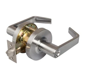 Commercial Door Lever Set Keyed Entry Function, UL Fire Rated, Harney 86500 SC - Picture 1 of 12