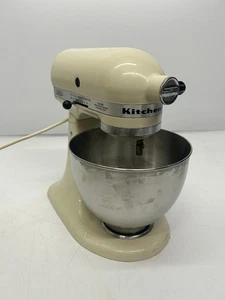 De Colección Hobart KitchenAid K45SS Marfil Cabezal Inclinable Soporte Mezclador con Tazón Sin Accesorios - Imagen 1 de 18