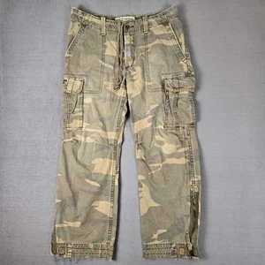 Abercrombie Pants Mens XL Adirondacks Military Camo Paratrooper Vintage Y2K - Picture 1 of 10