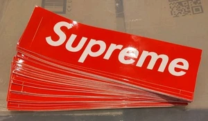Autentici adesivi logo Supreme Box rosso bianco multi-acquisto spedizione gratuita Regno Unito originali  - Foto 1 di 6