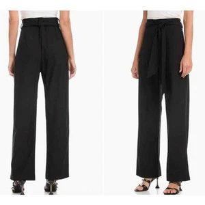 Karen Kane Belted Wide Leg Trousers in Black Size Medium - Picture 1 of 5