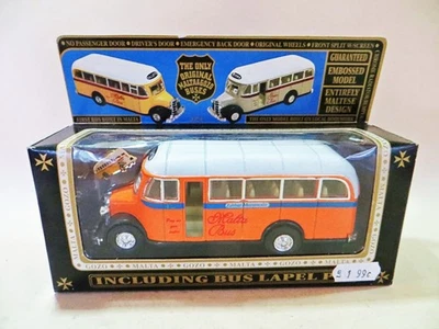 BEDFORD OB MALTA BUS - #80 VALLETTA - ORANGE' 1:50/1:55? MIB/BOXED. VINTAGE - Image 1 of 4