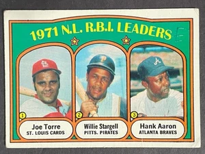 VINTAGE 1972 Topps 1971 N.L. RBI LEADERS -▶HOF!!!◀- # 87 - EX - marcato sul davanti - Foto 1 di 2