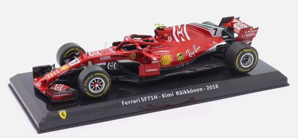 IXO, FERRARI SF71H 2018 #7 - Kimi RÄIKKÖNEN, 1/24,  MY3ALA0004 - Immagine 1 di 1