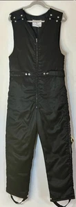 Vintage Polarware Griswold Insulated Bib Suit Black Snowmobile Ice Fishing USA - Picture 1 of 6