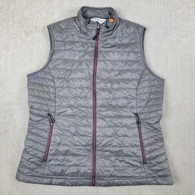 Colete Orvis Feminino M Cinza Zíper Completo Acolchoado Embalável Leve Primaloft - Imagem 1 de 4